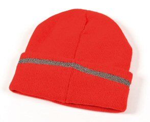 Reflective ski hat